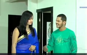 Beautiful Bhabhi in saree doing hot sex.