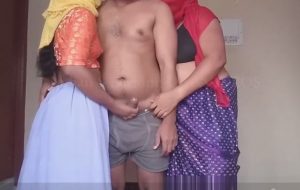 Asian Desi Indian Mom and Daughter Group sexy Romantic Porn Video