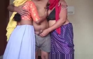 Threesome with Tamil MILF & daughter