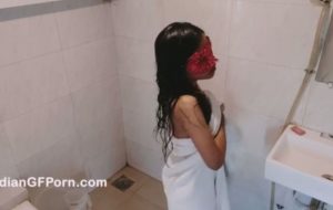 Indian Girl Homemade Shower