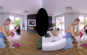 Porn Video: Hot lustful teen VR hard sex clip
